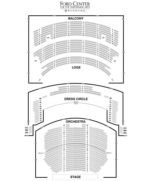 Oriental Theatre Ford Center Chicago