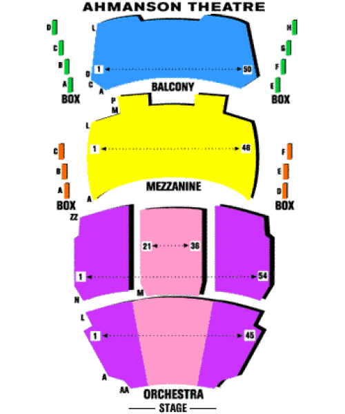 Ahmanson Seating Chart