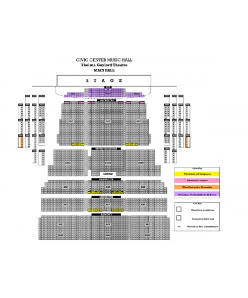 Oklahoma Civic Center Seating Chart