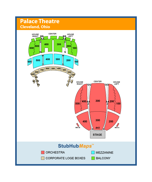 Connor Palace Playhouse Square Seating Chart