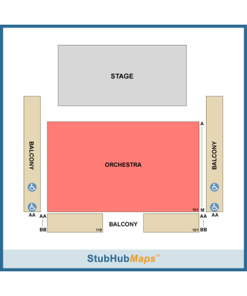 Potiker Theatre Seating Chart