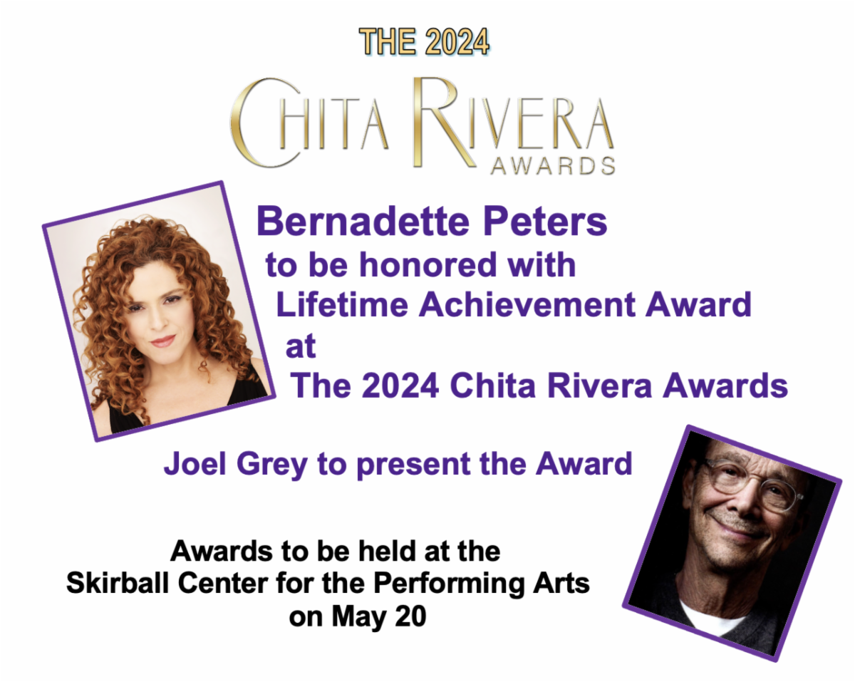 Bernadette Peters to be honored with Lifetime Achievement Award at the 2024 Chita Rivera Awards